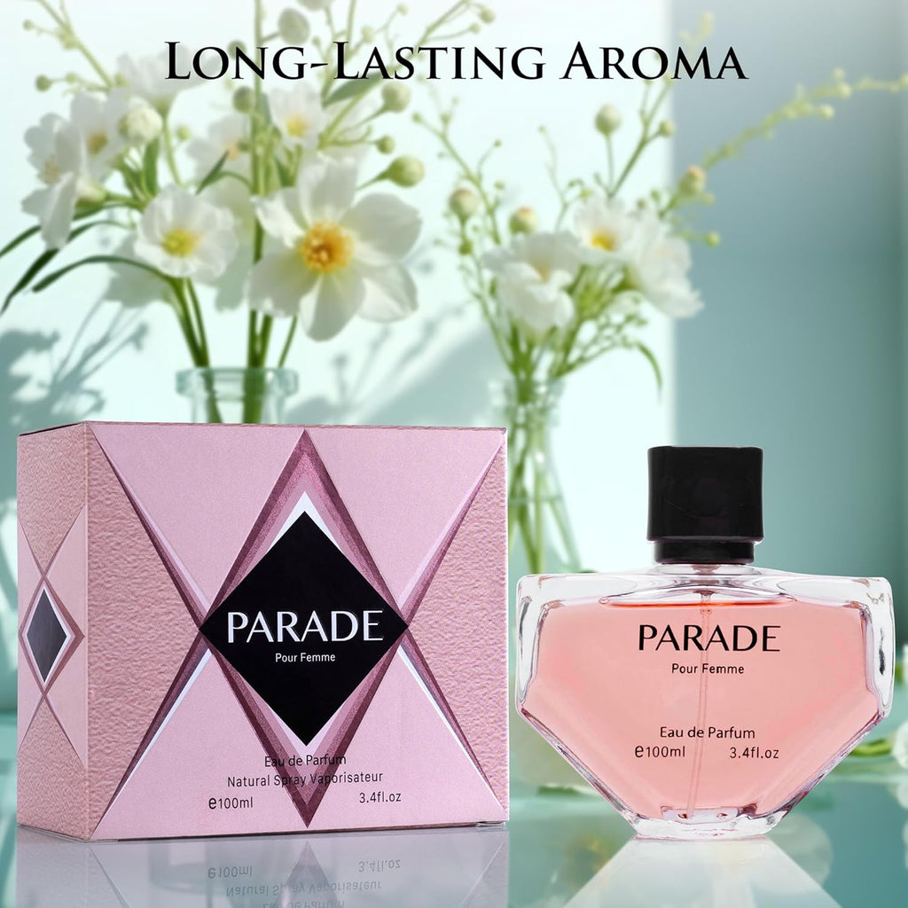 URBAN COLLECTION Women's Eau De Parfum - Vegan & Cruelty-Free Amber Floral Scent - 100ml Elegant Bottle