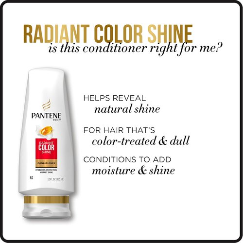 Pantene Pro-V Radiant Color Shine Conditioner - 17.7 Fl Oz | Enhance Shine & Vibrancy