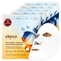 elurea Bio Collagen Mask + Kojic Acid Premium Hydrogel Face Mask (4 masks), Korean Mask for Luxury Beauty, Collagen Mask for Self Care, Korean Skincare, Hydrating Face Mask, Stocking Stuffers
