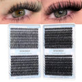 DIWINSH 640PCS Eyelash Clusters 30D+40D+50+60D Volume Lash Clusters Wispy Individual Lashes D Curl Fluffy Lash Extension 9-16mm DIY Natural Cluster Eyelash Extensions for Beginners