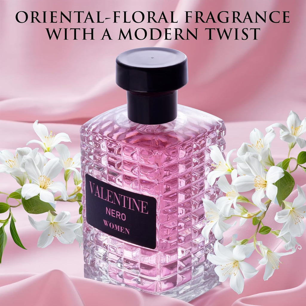 Urban Collection Valentine Eau De Parfum - Amber Floral & Bourbon Vanilla Fragrance | 100ml Elegant Bottle