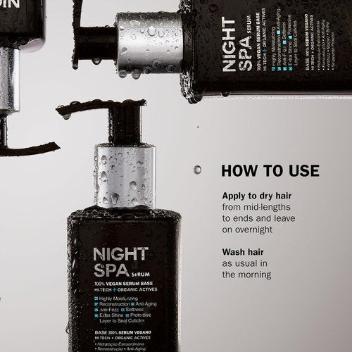 TRUSS Night Spa Overnight Hair Serum - Intense Hydration & Reconstruction for Dry Hair - Vegan Formula (8.45 oz)