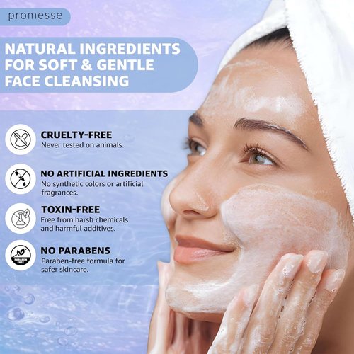 Promesse Acne Control Facial Cleanser - Glycolic & Salicylic Acid | Gentle Exfoliating Face Wash - 4 fl oz