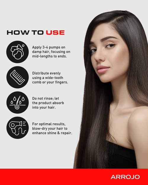 Arrojo BOND Créme Oil – Leave In Protein Hair Treatment for Dry Damaged Hair – Sulfate & Paraben-Free, Deep Conditioning & Frizz Control, 1.7oz