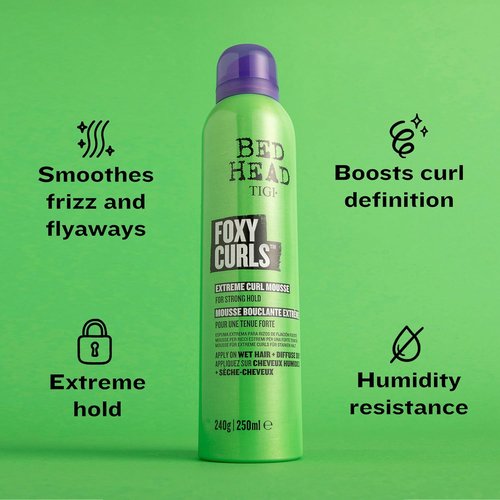 Bed Head by TIGI Curl-Defining Mousse - Extreme Hold & Anti-Frizz, 8.4 oz