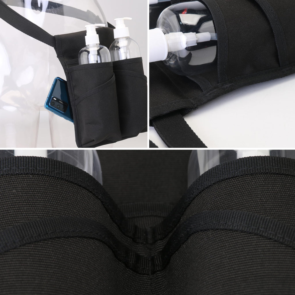 YOURUIMEI Professional Massage Therapist Holster with Adjustable Belt, Massage Bottle Bag, Massage Lotion Holster,Black(YR-XJ-2KD)