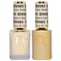 DND Gel Polish Set - Coquette Collection | UV/LED Gel & Air Dry Nail Lacquer Duo, 085 Banana Cream, 0.5 Fl Oz