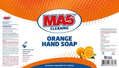 MA5x Hand Soap Refill - General Purpose Cleaning with Orange Extract | 1 Gallon
