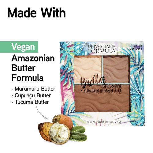 Physicians Formula Butter Bronzer - Contour Palette for Light/Medium Skin - 0.48 Ounce