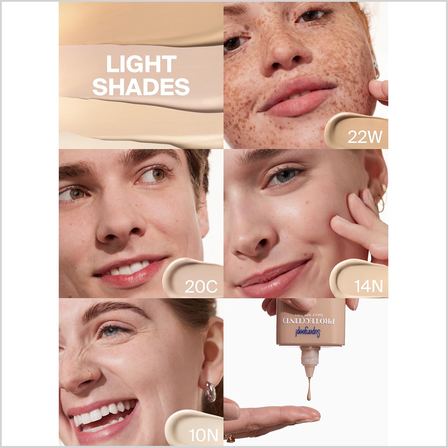 Supergoop! Protec(tint) Daily Skin Tint SPF 50 - Light 10N | Buildable Coverage for Smooth, Even Skin