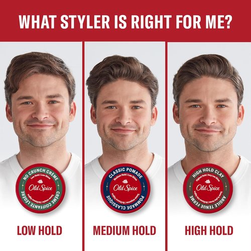 Old Spice Hair Pomade - Medium Hold, Low Shine Men's Hair Styling | 2.22 Oz