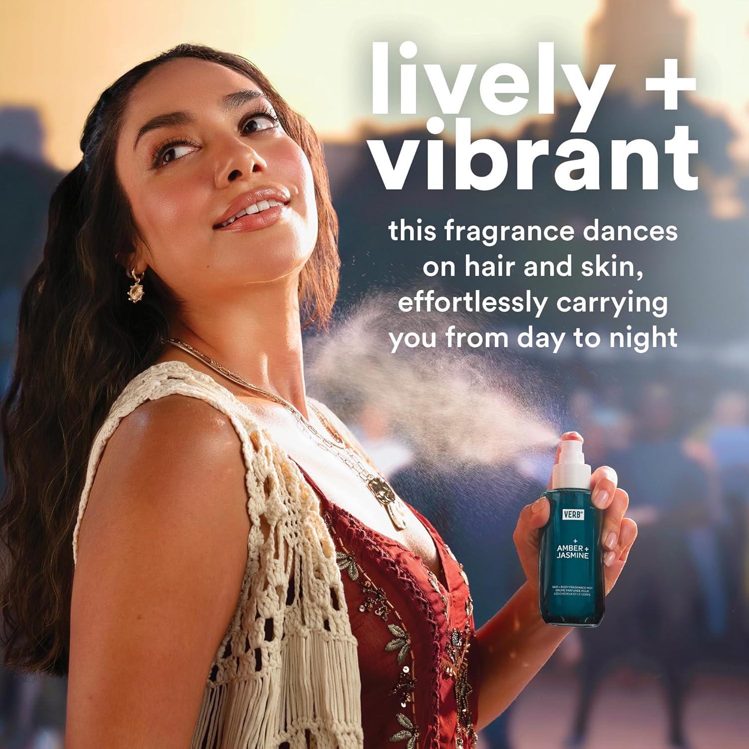 VERB Hair and Body Mist - Amber & Jasmine Fragrance for All-Day Freshness