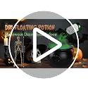 Cauldron Halloween Decor with Floating Potion Bottles & Skeleton Props - Witch Bucket Candy Bowl