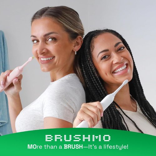 Brushmo Replacement Toothbrush Heads - Extra Soft Dupont Bristles for Sensitive Teeth | Compatible with Philips Sonicare | 8 Standard Heads in White