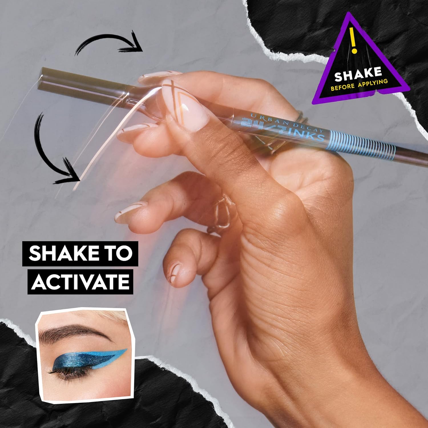 Urban Decay 24/7 Inks Liquid Eyeliner Pen - Water-Resistant, Smudge-Proof, Fine Tip, Bold Colors | 0.01 fl oz