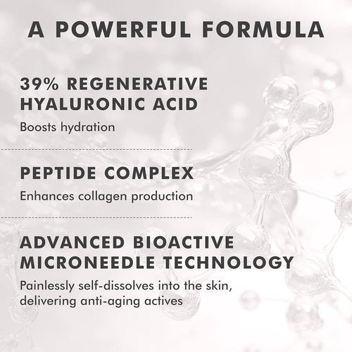 Skyn ICELAND Microneedle Under Eye Patches - 39% Hyaluronic Acid & Peptides for Fine Lines | Vegan, 1 Pair