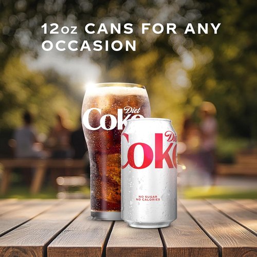 Diet Coke | Soft Drink Cans - Refreshing 12 Fl Oz, 12 Pack for Ultimate Enjoyment