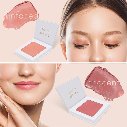 Carlucce Umpteen 3-in-1 Vegan Multi-Use Cream Color Palette (Innocent) – Makeup & Skincare in One – High-Pigment, Blendable Formula for Lips, Cheeks & Eye Base – Clean & Cruelty-Free