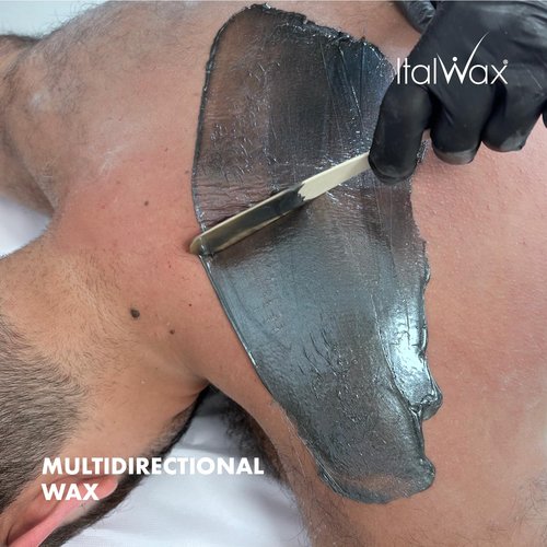 Italwax Pour Homme - 1kg / 2.2lb - Hard wax beads for hair removal - Special for man - Natural formulation - Easily removes coarse hairs - Ideal for barber shops