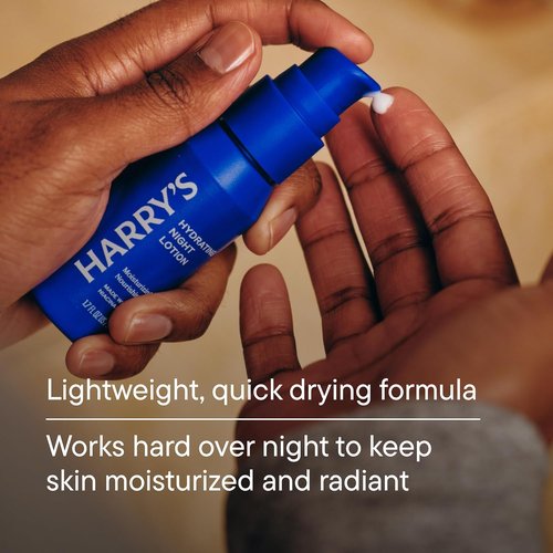 Harry's Hydrating Night Lotion - Lightweight Face Moisturizer, 1.7 Fl Oz | 2-Pack for Radiant Skin