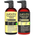 PURA D'OR Advanced Therapy Biotin Shampoo & Conditioner Set - Herbal Hair Thickening for Thinning Hair | 16oz x2
