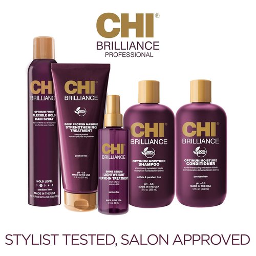CHI Deep Brilliance Conditioner - Strengthening Moisture with Olive & Monoi Oil | 32 Oz, Sulfate-Free