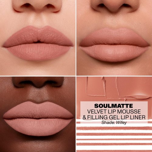 MORPHE Soulmatte Gel Lip Liner - Creamy Matte Formula for Long-Lasting Definition - Wifey (0.007 oz)