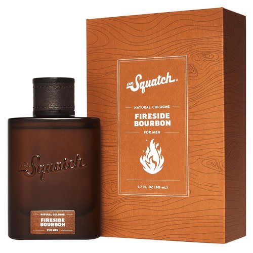 Dr. Squatch Natural Cologne for Men - Fireside Bourbon Scent with Scent-Lock Technology (1.7 fl oz)