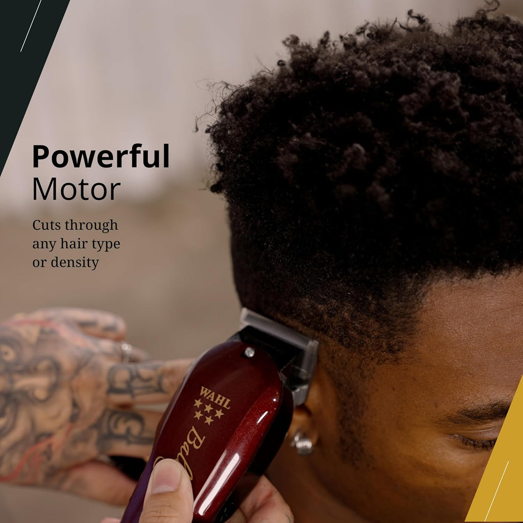 Wahl Professional 5 Star Balding Clipper - Corded V5000 Motor for Ultra-Close Trimming