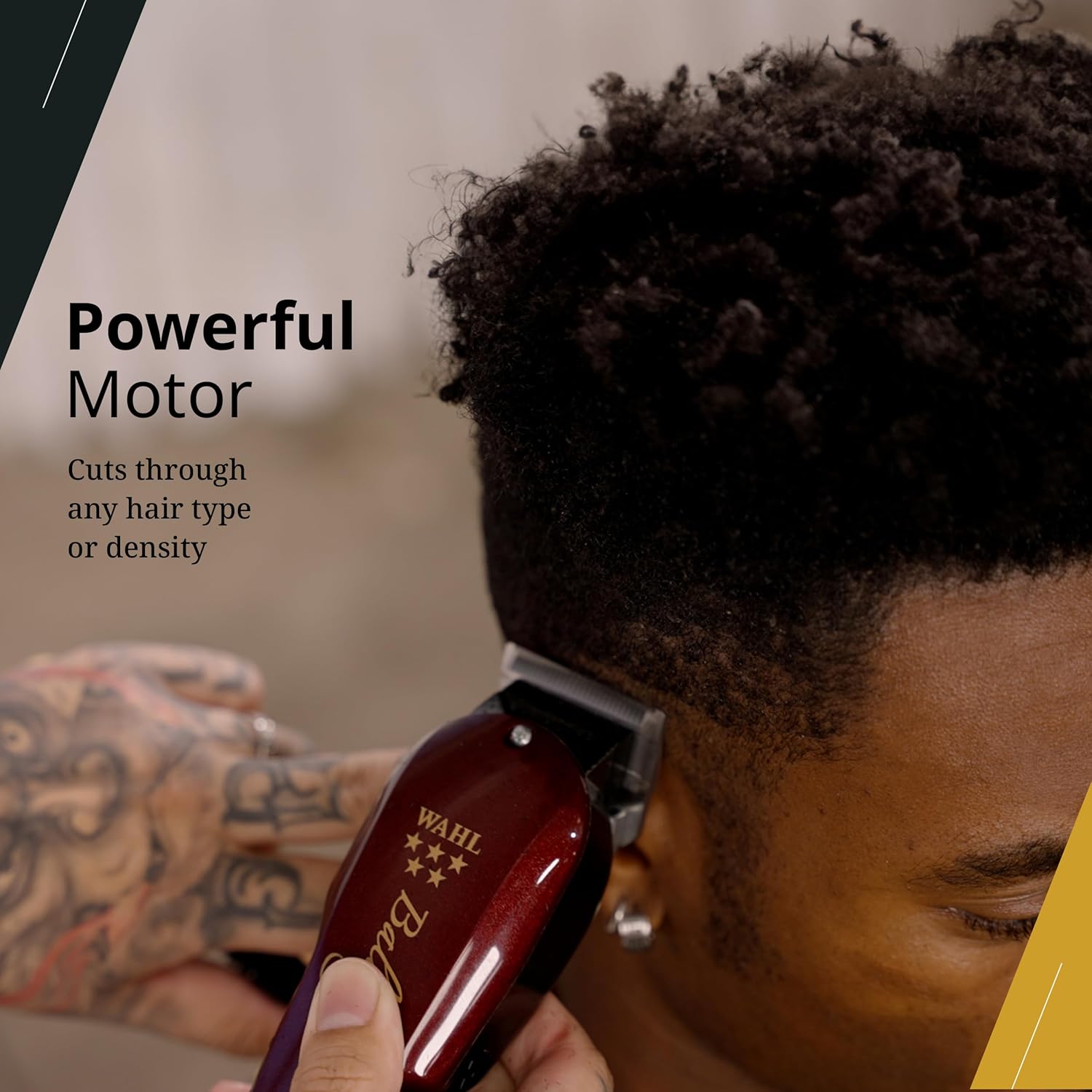Wahl Professional 5 Star Balding Clipper - Corded V5000 Motor for Ultra-Close Trimming