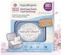Nature Clean travel hand soap sheets for traveling - non-toxic, hypoallergenic, mini biodegradable paper soap sheets for travel, dissolvable portable soap for camping essentials refill - 80 units