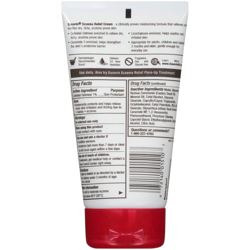 Eucerin Eczema Relief Cream and Body Wash (13.5 Fl Oz) + Eczema Relief Cream (5 Oz), Skin Care Set with Colloidal Oatmeal (Skin Protectant)