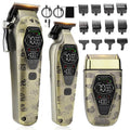 Bomxin Hair Clippers for Men Professiona,3 in 1 T-Blade Barber Clippers and Trimmers Set for Barber kit, Mens Cordless Hair Clippers, Beard Trimmer for Men