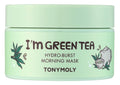 TONYMOLY I’m Green Tea Hydro Burst Morning Mask - Refreshing Gel for Dull Skin - Hydrating with Green Tea & Bamboo Extracts