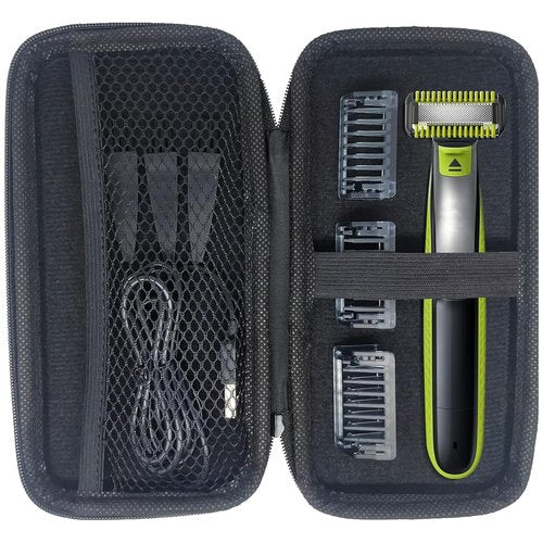 INVODA Electric Shaver Case - Showerproof Storage Box for Norelco One Blade Razor & Groomer