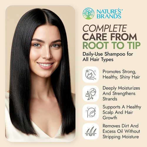 Nature's Brands - Herbal Choice Mari Natural Shampoo for Dry Hair - Organic Olive Oil & Rosemary Extract, 8 Fl Oz | Vegan & Cruelty-Free, Lavender & Calendula Infusion