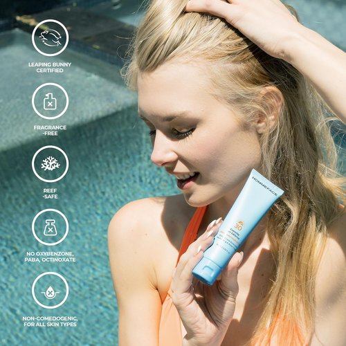 HOMMEFACE Everyday Sun Defense SPF 30 - Mineral Facial Moisturizer & Sunscreen, Reef-Safe, 2.02 Fl. Oz.