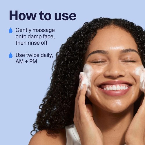Curology Hydro+ Foaming Gel Facial Cleanser - Gentle, Hydrating Face Wash for Sensitive Skin | 5 fl oz