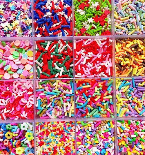 EHOPE Fake Sprinkles 220G Polymer Clay Slices Fake Candy Sprinkle Faux Sprinkles for Nail Art DIY Crafts Cake Phone (28 Styles)