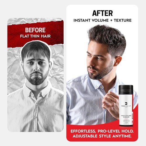 Skiennix Hair Powder for Men - Lightweight Texturizing & Volumizing Root Lifter, Matte Finish, 1 oz (30g)
