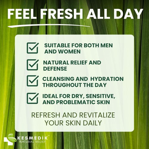 KESMEDIK Tea Tree Lemongrass Body Wash MaxTherapy, Itchy Skin Relief, Antifungal Defense, Fights Body Odor, Soothes Jock Itch & Athlete's Foot, Intimate Wash, Men & Women, 2-Pack, Limited Edition