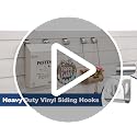 8 Pack Heavy Duty Vinyl Siding Hooks - Rust-Resistant Wall Clips for Outdoor Use