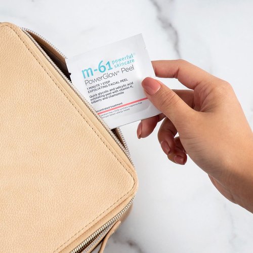 M-61 PowerGlow Peel - Exfoliating Facial Peel with Glycolic & Salicylic Acid | 10 Treatments in 1 Minute