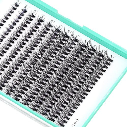 Bodermincer 20D-8-9-10-11-12mm MIX Lash Clusters Wispy Eyelash Clusters 240pcs D Curl (20D-8-9-10-11-12mm MIX)
