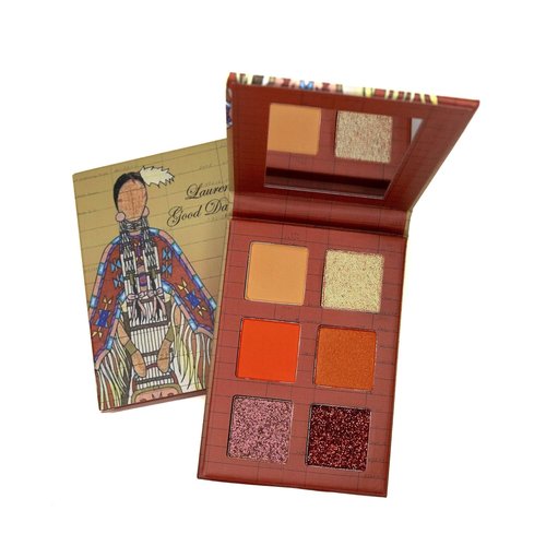 PRADOS BEAUTY Sun Fire Eyeshadow Palette - 6 Pan Travel-Friendly Palette with Mattes, Shimmers & Glitter