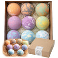 FlowBredolent Bath Bombs for Women, 9pcs Handmade Bubble Bath Bombs with Natural Essential Oils, Wonderfull Mother's Day Gift, as Well as Nice Valentine's Day or Birthday Gift for Wife and Girlfriend