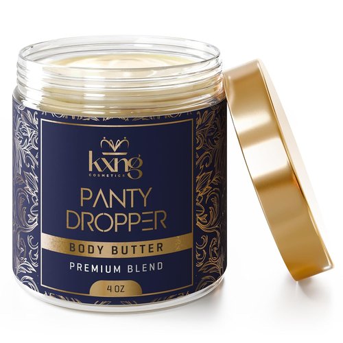 KXNG Cosmetics Organic Shea Body Butter Cream - 4oz | Deep Hydrating Body Butter for All Skin Types with Shea, Cocoa, Mango & Coconut Oil