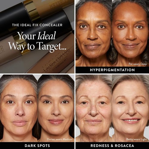 Laura Geller New York Ideal Fix Under Eye Concealer – Full Coverage, Anti-Aging, Hydrating – 03 Light for Mature Skin