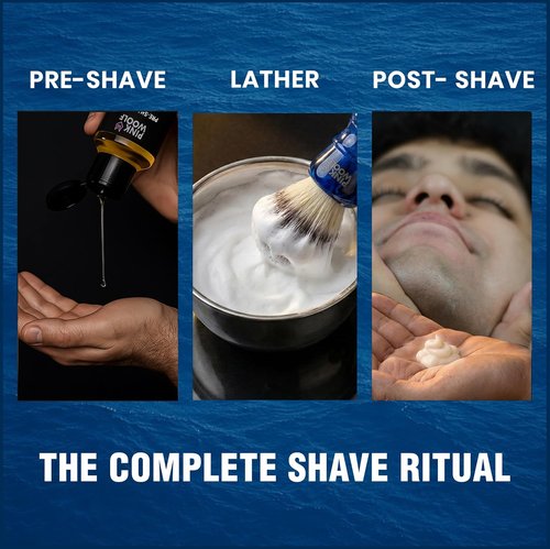 Pink Woolf Pre Shave Oil for Men - Oceanic Blue Shaving Oil for Smooth Razor Glide - 2 Fl Oz