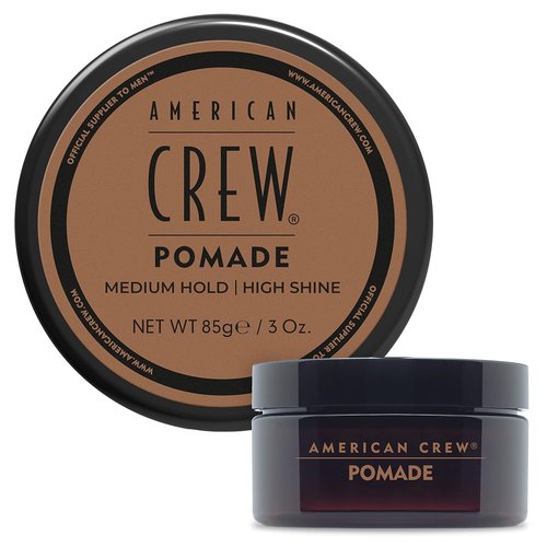 American Crew Pomade - Strong Hold & High Shine Hair Styling Product for Men | 3 oz